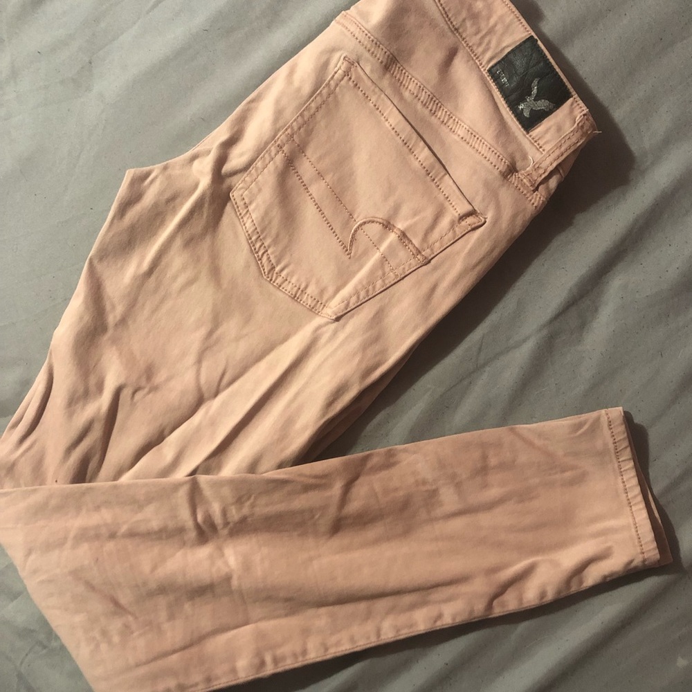 American Eagle Outfitters dusty pink jeggings